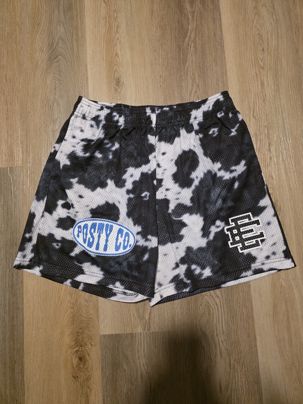 Posty Co. Post Malone Eric Emanuel Stagecoach 2026 Cow Print Athletic Shorts